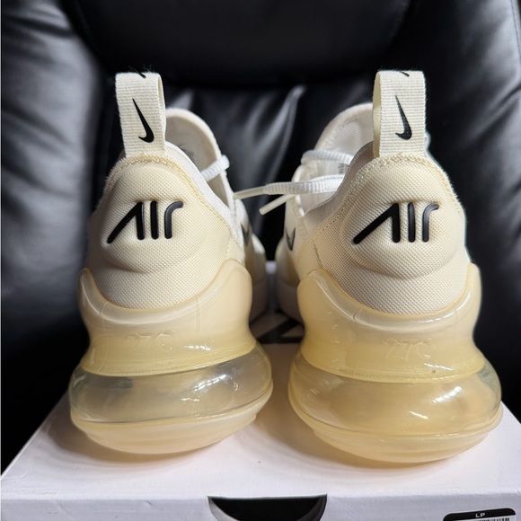 Nike Air Max 270 Women's Coconut Milk White/Yellow Size 7.5 - Picture 4 of 9